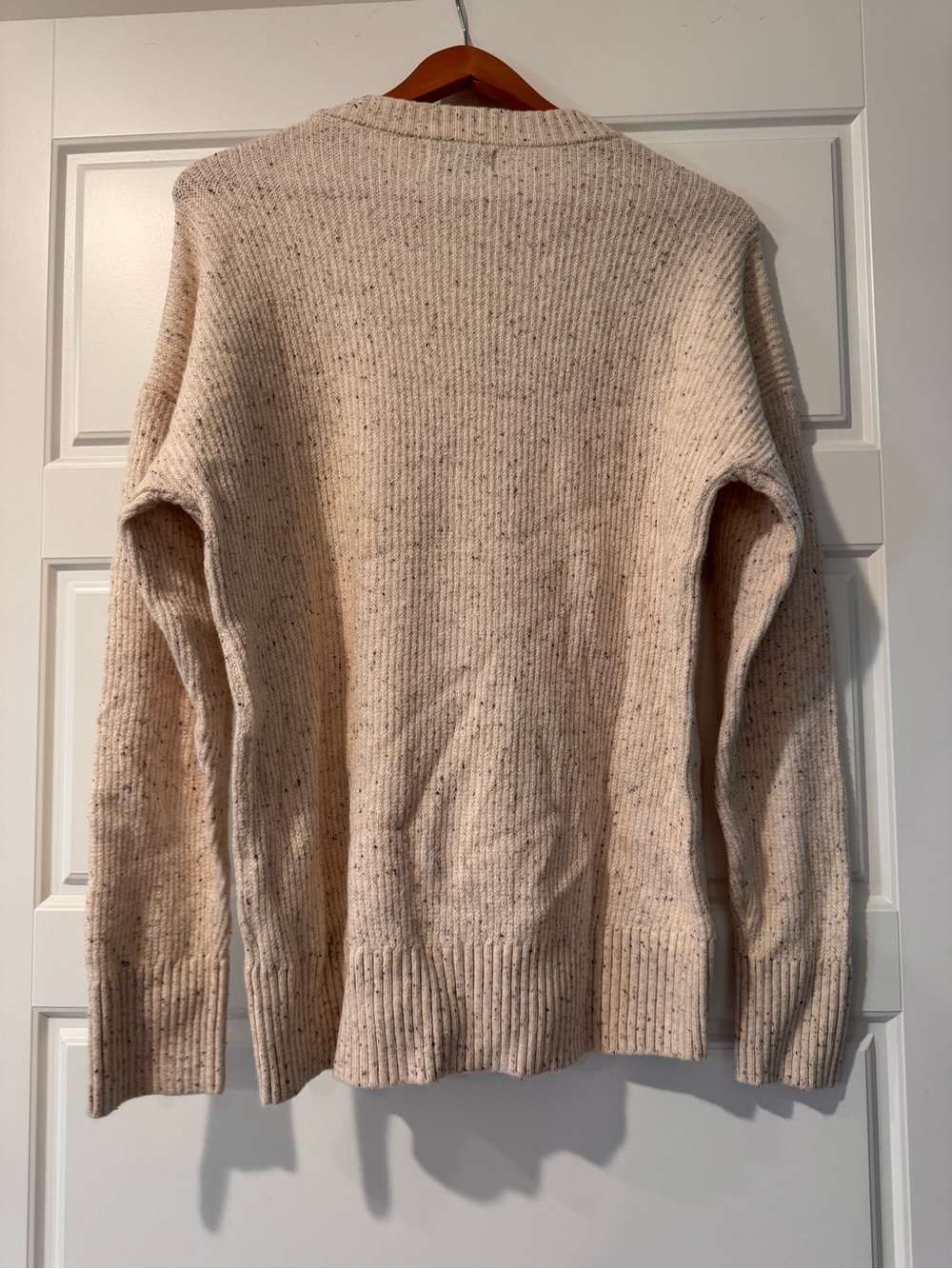Old Navy Cream Speckled Crewneck Pullover - Picture 4 of 4